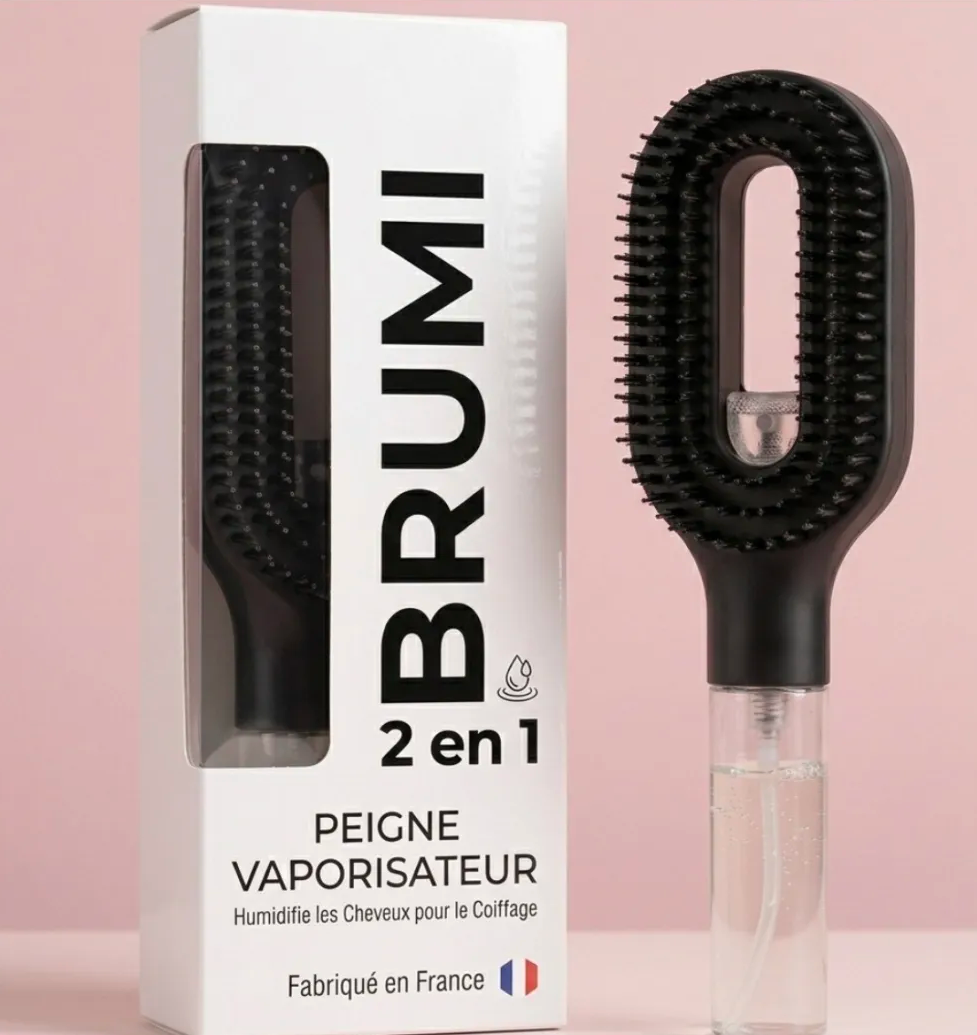 Brosse Brumi —  avec vaporisateur intégré